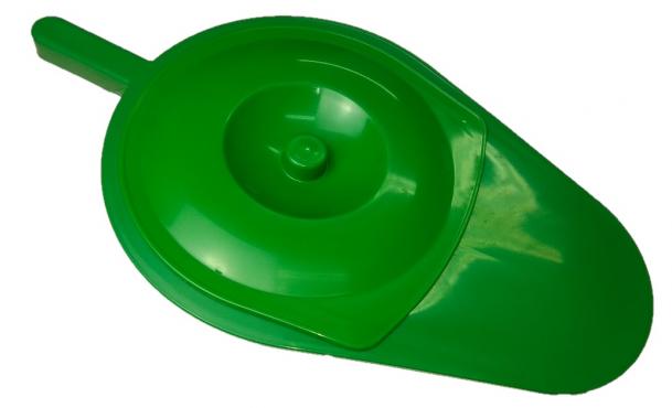 Green plastic sanitary pool with a KAMED-Plus cover