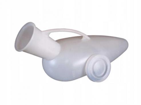 Male duck - 1200 ml urine container with a lid